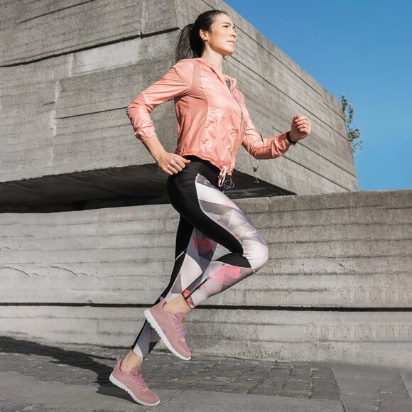 ⚡Women Pink 3D Mesh Upper Comfortable Lightweight Breathable Walking Sneaker - Picture 2 of 6